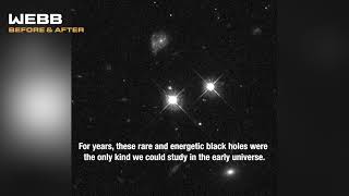 Webb Before and After: Black Holes
