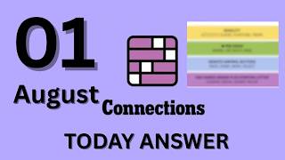 Connections NYT Hints & Answers for Today | Saturday, August 1, 2026 (#782)