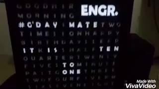 Personalize Word Clock