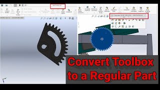 [Tutorial] SOLIDWORKS  Convert Toolbox to a Regular Part || Chuyển file toolbox về file thường.