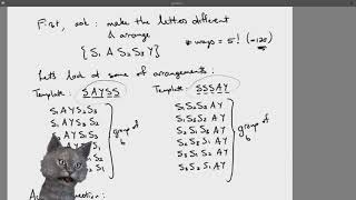 Permutations with identical objects