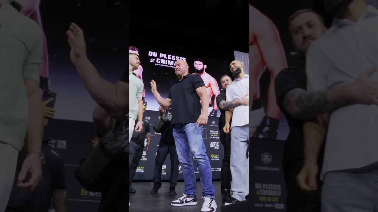 Dricus Du Plessis And Khamzat Chimaev S Heated Face Off 