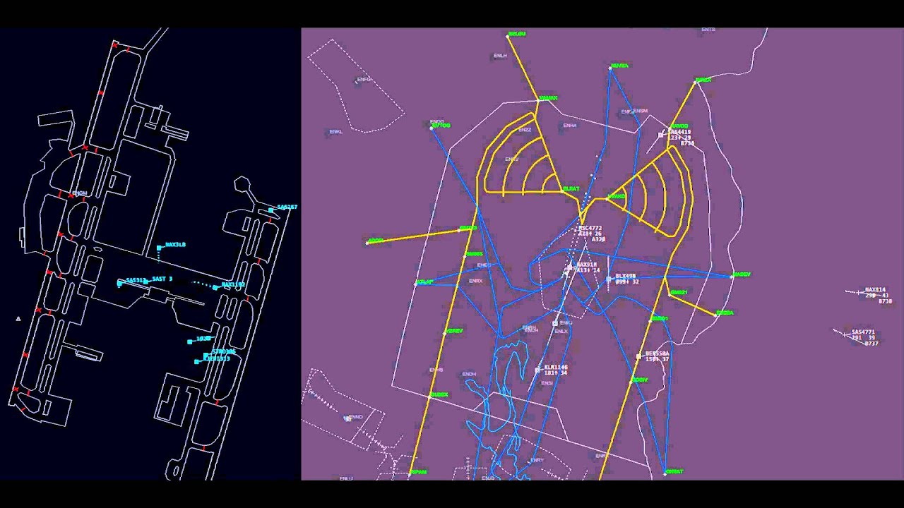 Oslo Gardermoen Real Air Traffic Control