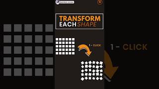 Transform Each Shape in 1 - Click #illustrator #designtutorial