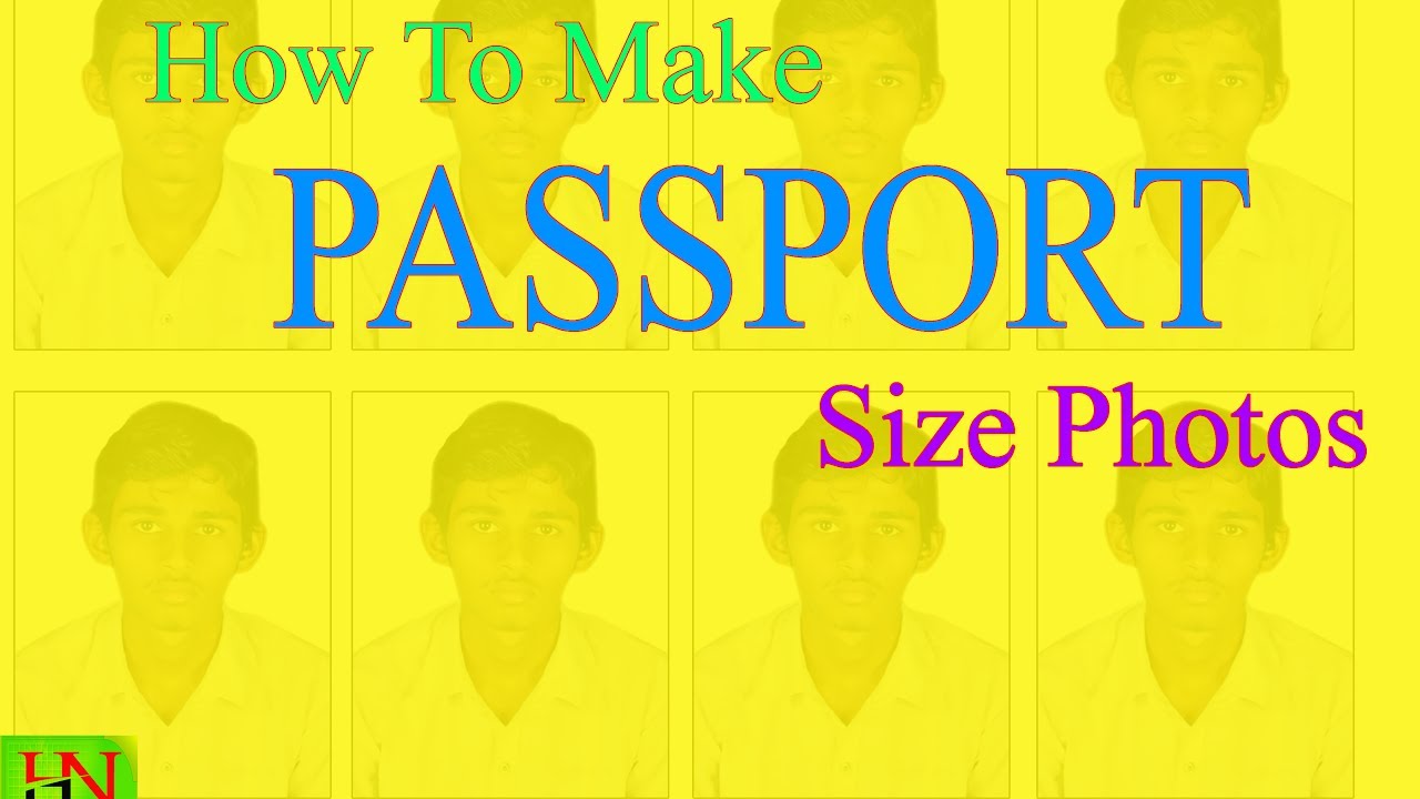 PASSPORT... HOW TO MAKE PASSPORT SIZE PHOTOS - YouTube