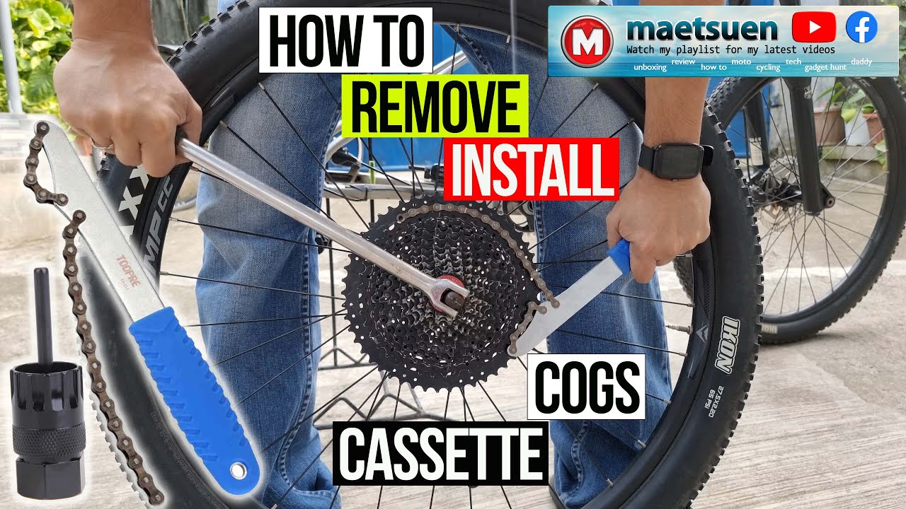 How To Remove Cassette Cogs Bike YouTube
