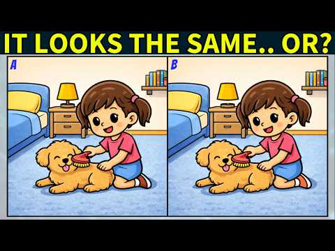Spot 3 Differences | Brain Training Challenge | Last one HARD