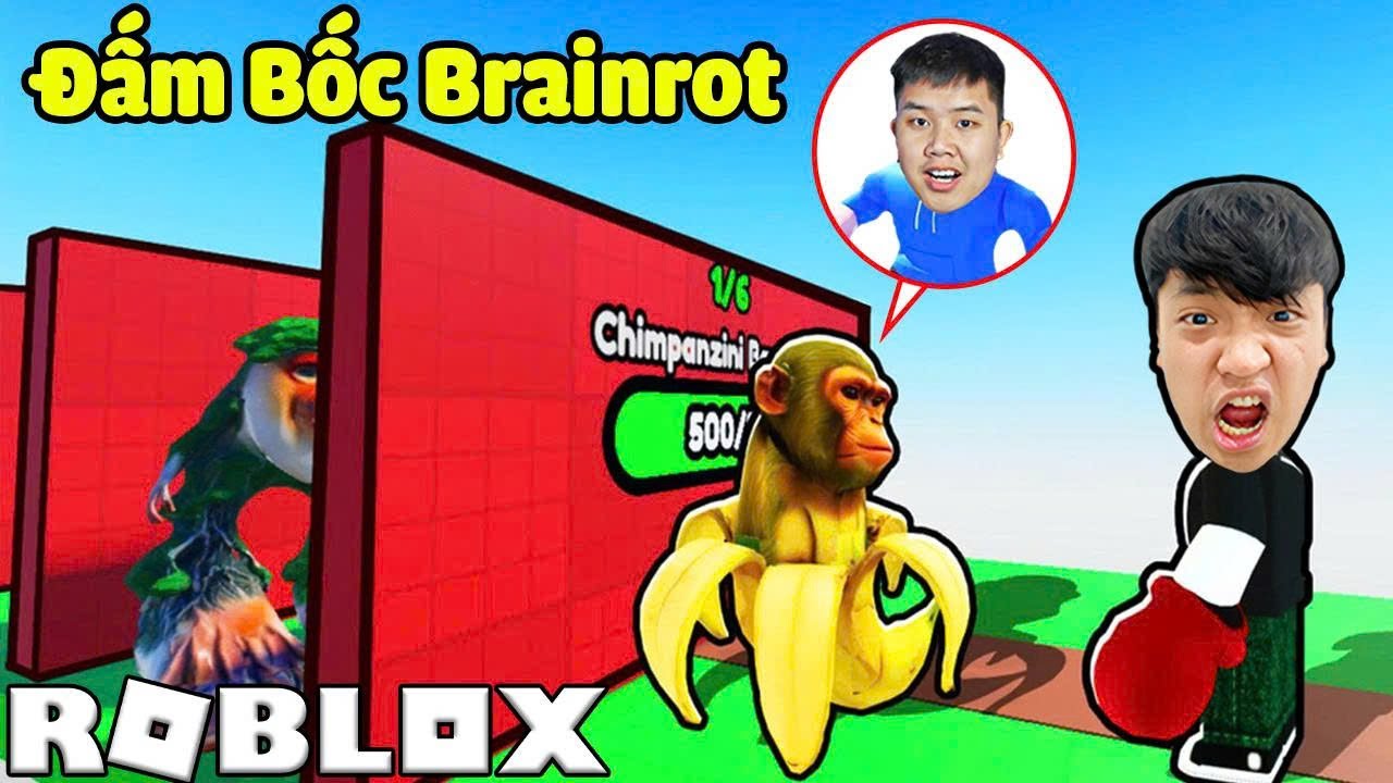 Bun Đánh Bọn Quái Vật Brainrot Đến Phát Ngất Trong Roblox Sẽ Như Thế Nào ??