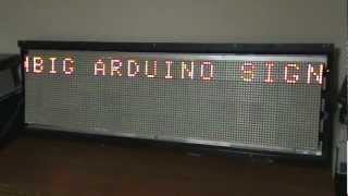 Signature Electronic Signs to Arduino LED Sign