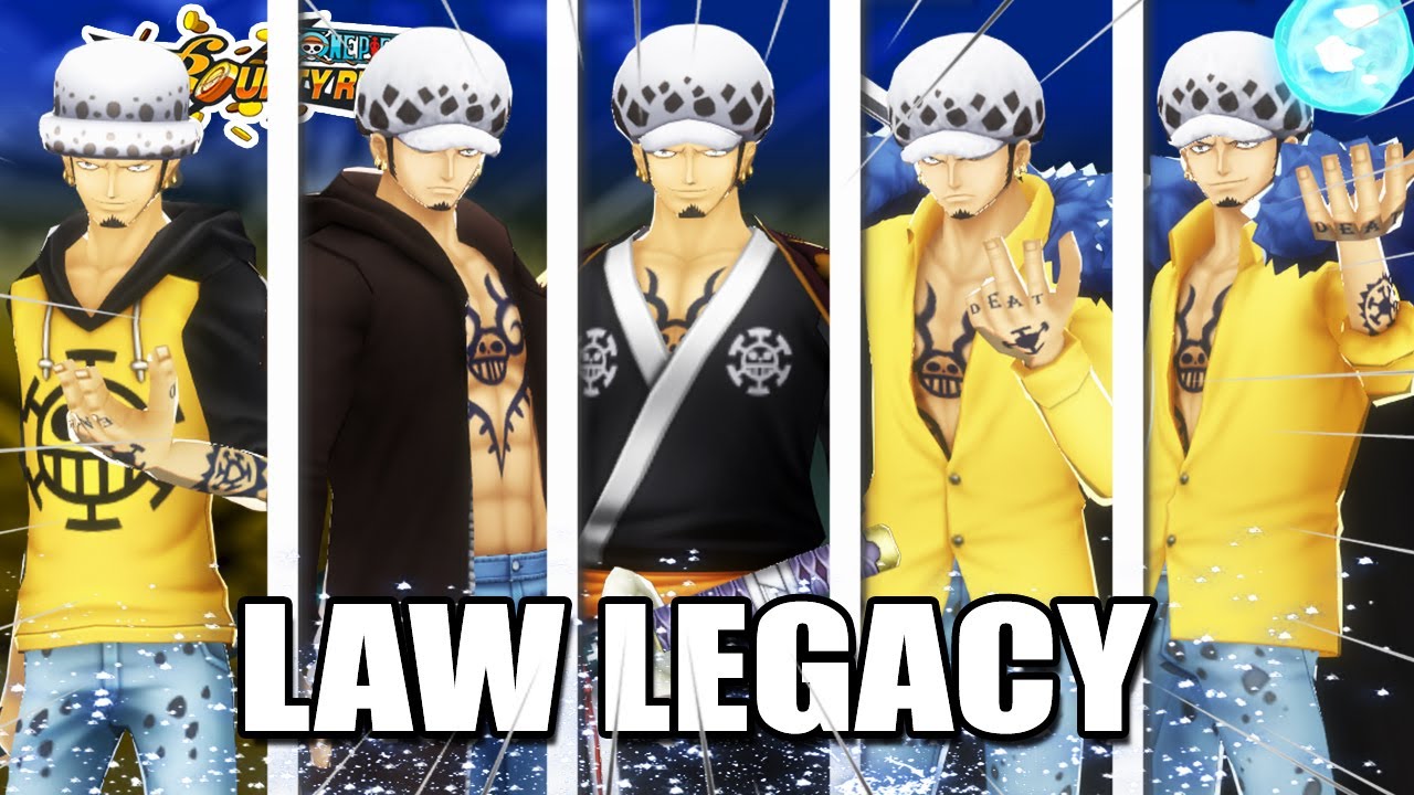 LAW LEGACY ! Jugue con TODAS LAS VERSIONES DE LAW en One piece bounty rush