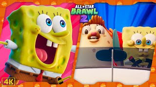 Nickelodeon All-Star Brawl 2 ⁴ᴷ Arcade + Boss Rush (Spongebob gameplay)