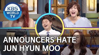 Announcers either hate Jun Hyunmoo or VERY hate him. [Happy Together/2019.05.30]