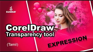 How to use CorelDraw Transparency tool in Object, Outline, Text and Image - Tamil