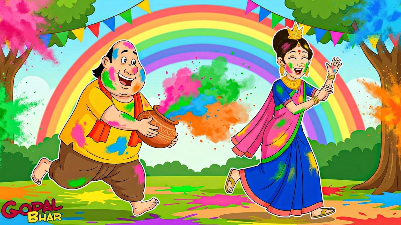 হোলিতে মন্ত্রীদের সরাসরি পুকুরে! 😆💦 | Lake Splash Comedy | New Gopal Bhar Episode | Holi Special