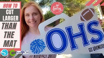 How to Cut Larger Than the Mat ✂️ Silhouette, Cricut & Scan N Cut Machines