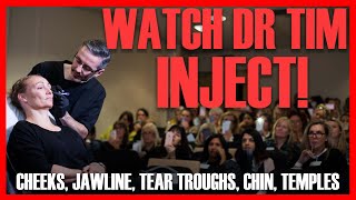 WATCH DR TIM INJECT! Cheeks, Jawline, Tear Troughs, Chin & Temples Live [Aesthetics Mastery Show]