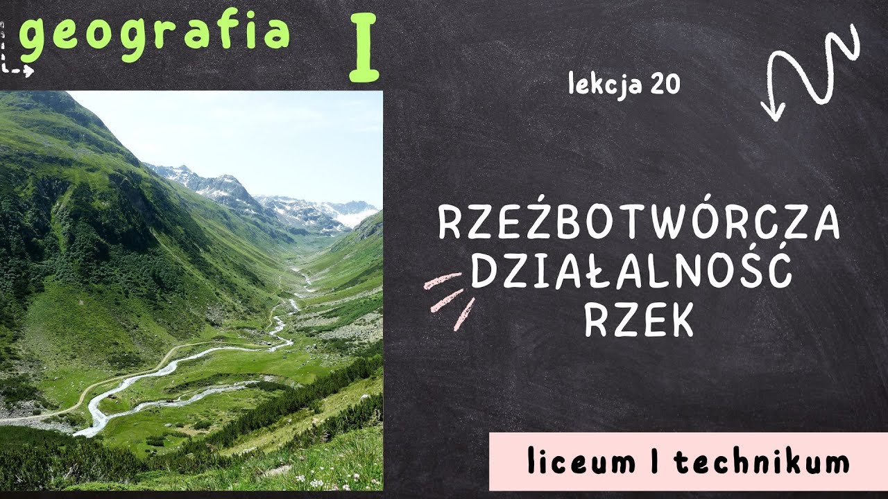 Geografia Kl 1 Liceum Podręcznik Lekcja 20 - Rzeźbotwórcza działalność rzek - GEOGRAFIA 1 LICEUM poziom