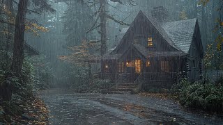 Get Rid Of Life's Worries And Sleep Well With Heavy Rain In The Forest | Natural Sounds For Sleep