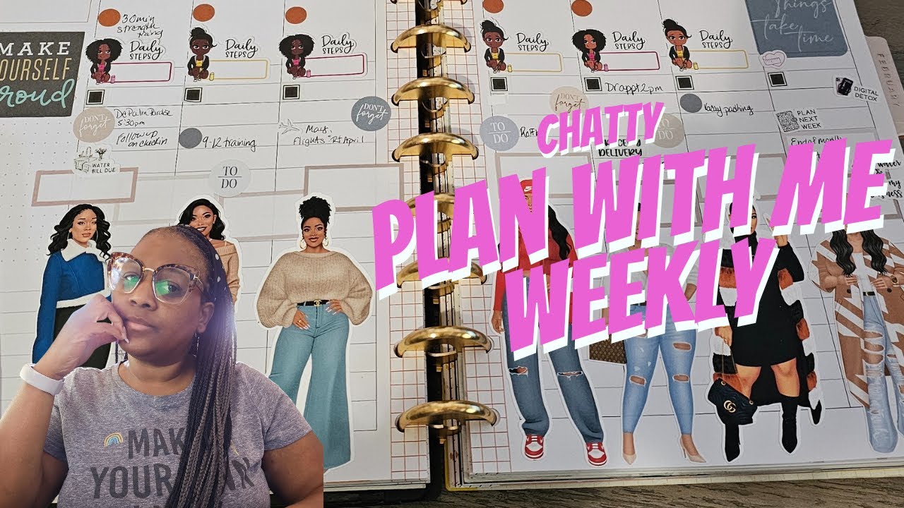 Using My Sticker Stash + Dolls | Chatty Plan With Me | HP Classic