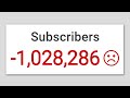 How i lost 1000000 subscribers