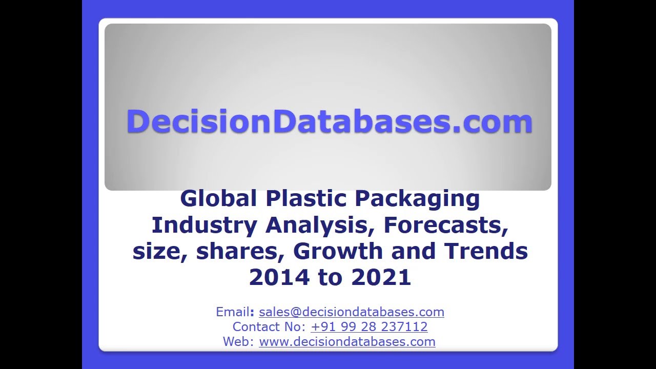 Global Plastic Packaging Market Upto 2021