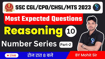 SSC CGL/CPO/CHSL/MTS 2023 | Reasoning Most Expected Questions | Number Series -2 | SD Career
