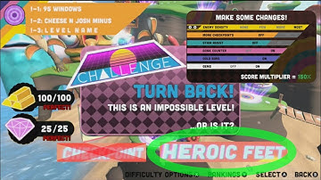 World 1 Impossible levels Check-pointless Perfect Run | Runner 3