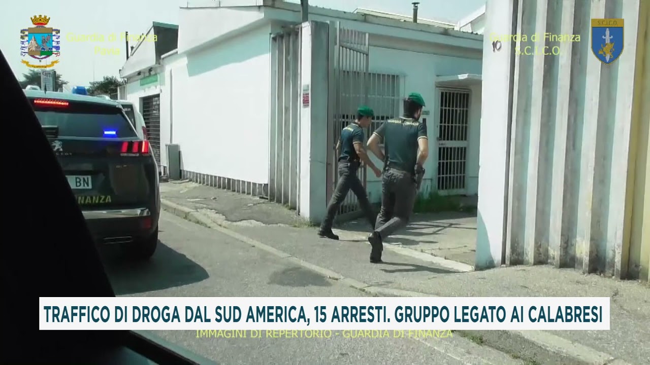 TRAFFICO DI DROGA DAL SUD AMERICA, 15 ARRESTI  GRUPPO LEGATO AI CALABRESI