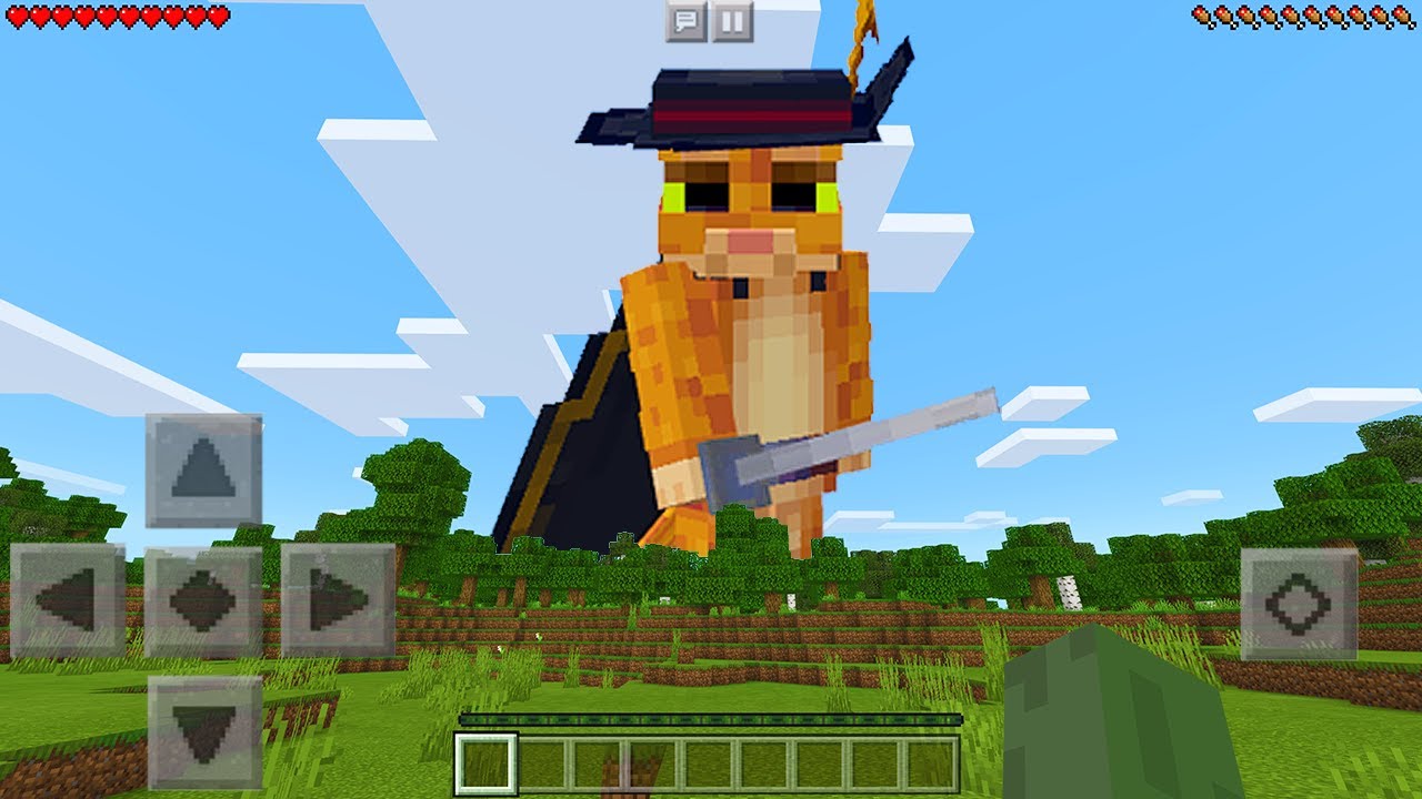 I Found PUSS IN BOOTS in Minecraft Pocket Edition... YouTube