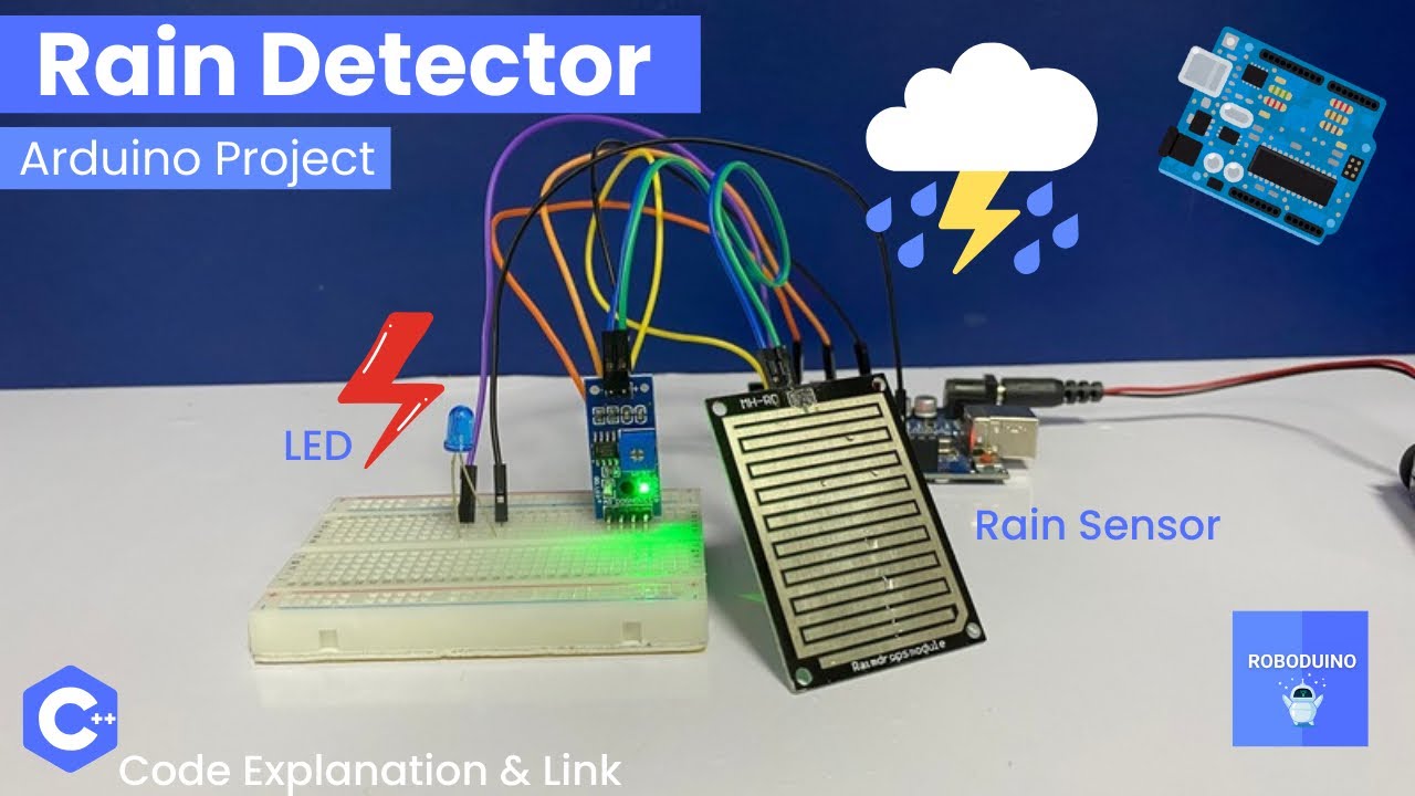 🌧️ Rain Sensor LED Project 💡Home Automation Idea using Arduino UNO 🤖 Smart Rain Alert System