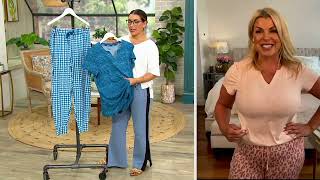 Jockey Soft Essentials Short Sleeve Top and Jogger Lounge Set on QVC screenshot 3