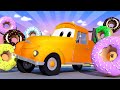 توم شاحنة الجر خاص بيوم الدونتس - الدونتس الخطيرة مدينة السيارات - رسوم متحركة للأطفال 🚓 🚒