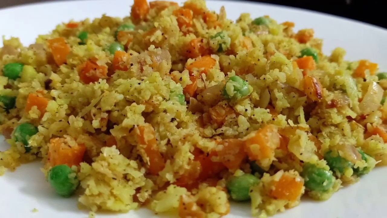 Cauliflower Rice / Gobi Rice Recipe / Cauliflower Recipe. - YouTube