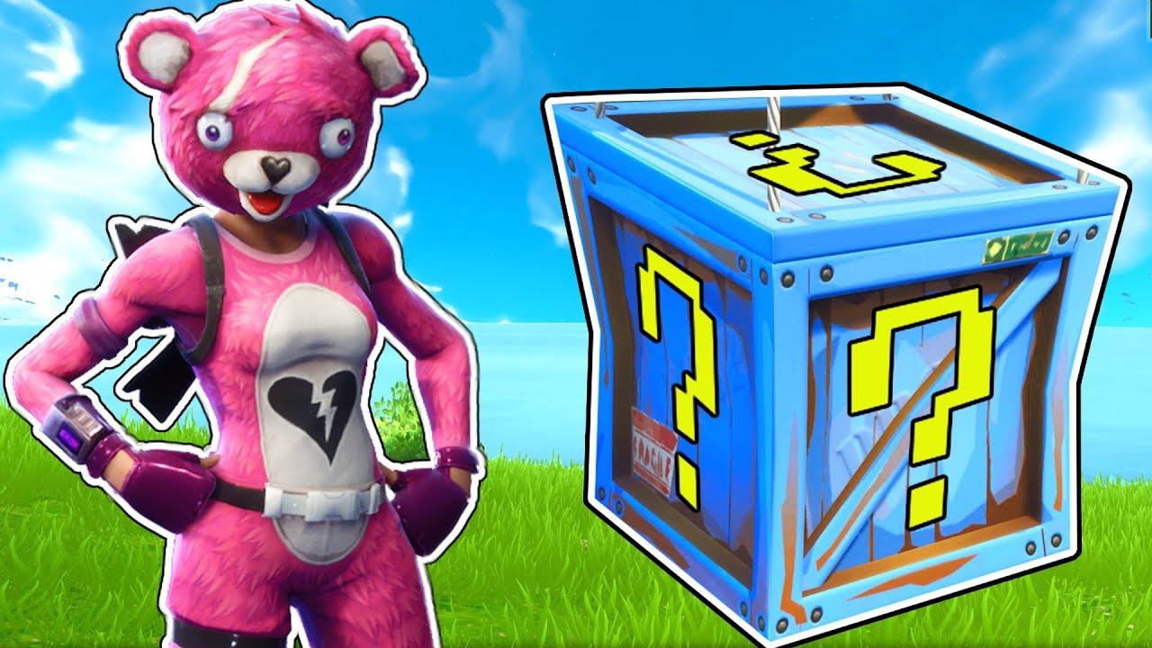 LUCKY BLOCK CHALLENGE IN FORTNITE BATTLE ROYALE!!!