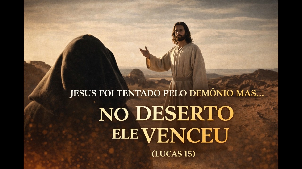 JESUS FOI TENTADO PELO DEMÔNIO MAS... | NO DESERTO ELE VENCEU