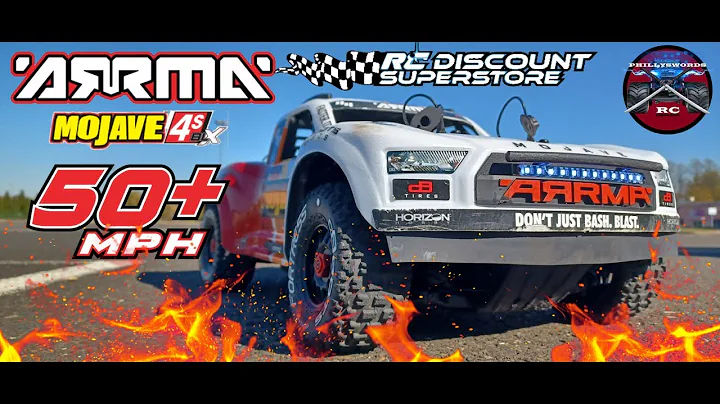 Arrma Mojave 4s Speed test and Bash OMG!!