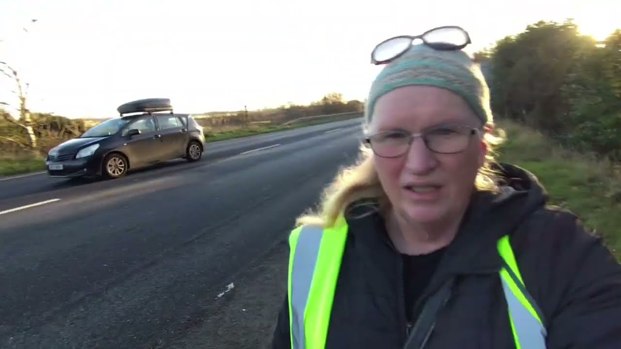 Управление дорожным движением, кольцевая развязка Скеоч, Стерлинг, Шотландия, Великобритания