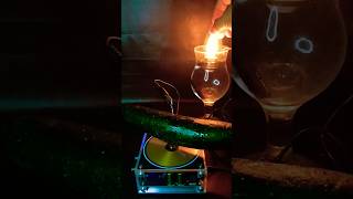 Tesla Coil Experiment with a Cucumber and a USB Cable ⚡🥒🔌 #teslacoil #experiment #highvoltage