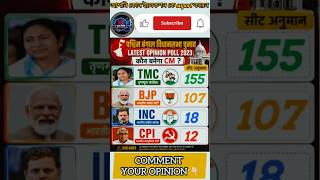 Bengal Election 2023 😱 TMC vs BJP Final Result Prediction | Kaun Banega CM?#shorts