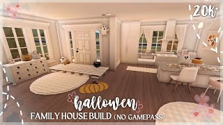 20K! BLOXBURG; HALLOWEEN AESTHETIC FAMILY HOUSE BUILD, (NO GAMEPASS)!!