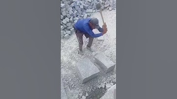Stone splitting techniques #shorts
