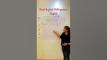 Trick to find out Pythagorean Triplet #pythagoreantriplet #pythagoras_theorem #youtubeshorts