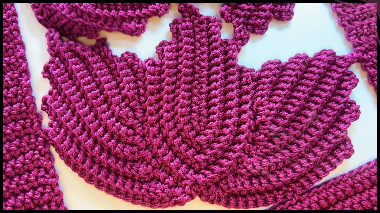 Турецкая вязаная дорожка | Виноградная лоза с крупным листом для аппликации – пошагово