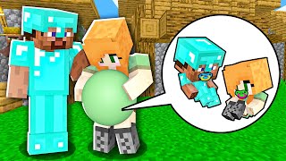 HOW ALEX BORN BABY PRO SON AND DAUGHTER!? Minecraft NOOB vs PRO! 100% TROLLING FAMILY CHILD KID