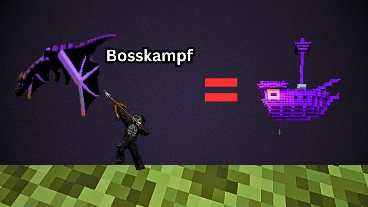 Epischer End BOSSKAMPF gegen den Enderdrache, für Elytra und Aufwertung upgrate