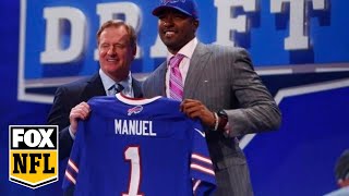 Ej manuel was the sixteenth overall draft pick in 2013 nfl by buffalo
bills. watch foxsports.com's laura okmin, brian billick and charles
davis...