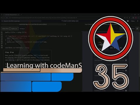 Learn Basic String and Array Methods by Building a Music Player - Step 35 | freeCodeCamp | (Beta)