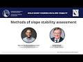 ICOLD Short Course on Slope Stability 2024 – Methods of slope stability assessment