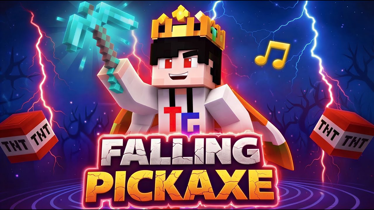 🔴 Minecraft Falling Pickaxe CHAT Control #shorts #live
