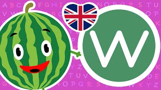 Вивчаємо слова англійською мовою на літеру "W", Англійська для дітей, English alphabet for kids
